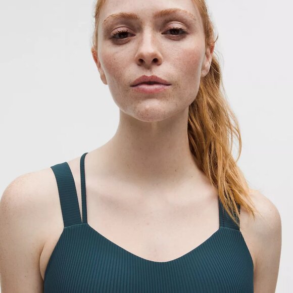 Lululemon Like a Cloud Ribbed Longline Bra Light Support, D/DD Cup - Picture 4 of 10